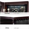 Giantex Jewelry Armoire Organizer with Full Length Mirror, 14 LEDs Floor Standing Jewelry Cabinet with 2 Drawers, 4 Adjustable Angles, Lockable Jewelry Storage Box Cabinet (Brown)(Brown)