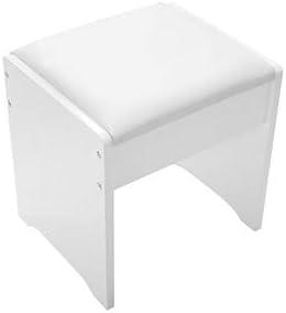 image:imageGiantex Vanity Set with Flip Top Mirror and Cushioned Stool Makeup Dressing Table Writing Desk with 2 Drawers amp 3 Removable Organizers Makeup Table Set Easy Assembly WhiteWhite