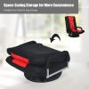 Giantex Floor Chair, 360 Degree Swivel Chair with Adjustable Backrest, Lumbar Support, Armrest, Foldable Lazy Sofa Rocker for TV, Reading, Playing Video Games, Black/Grey(Red / Black)