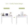 Giantex Vanity Table with Flip Top Mirror, Makeup Dressing Desk with 2 Drawers and Removable Organizer, Bedroom Vanity Writing Desk for Girls Women, Easy Assembly, White