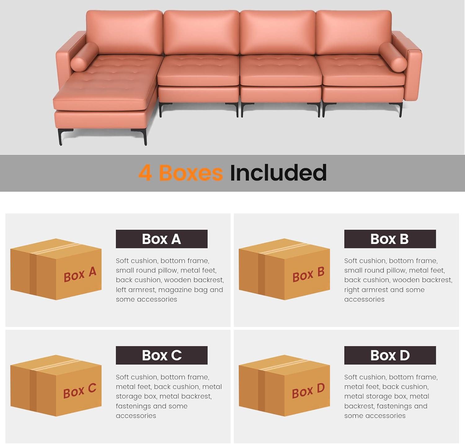 image:imageGiantex 68 Modern Loveseat 2Seater Sofa Couch Thick Cushion amp 2 Bolsters Armrest Magazine Cabby with 2 Pockets Metal Legs Ideal for Living Room Reception Room OfficeRed
