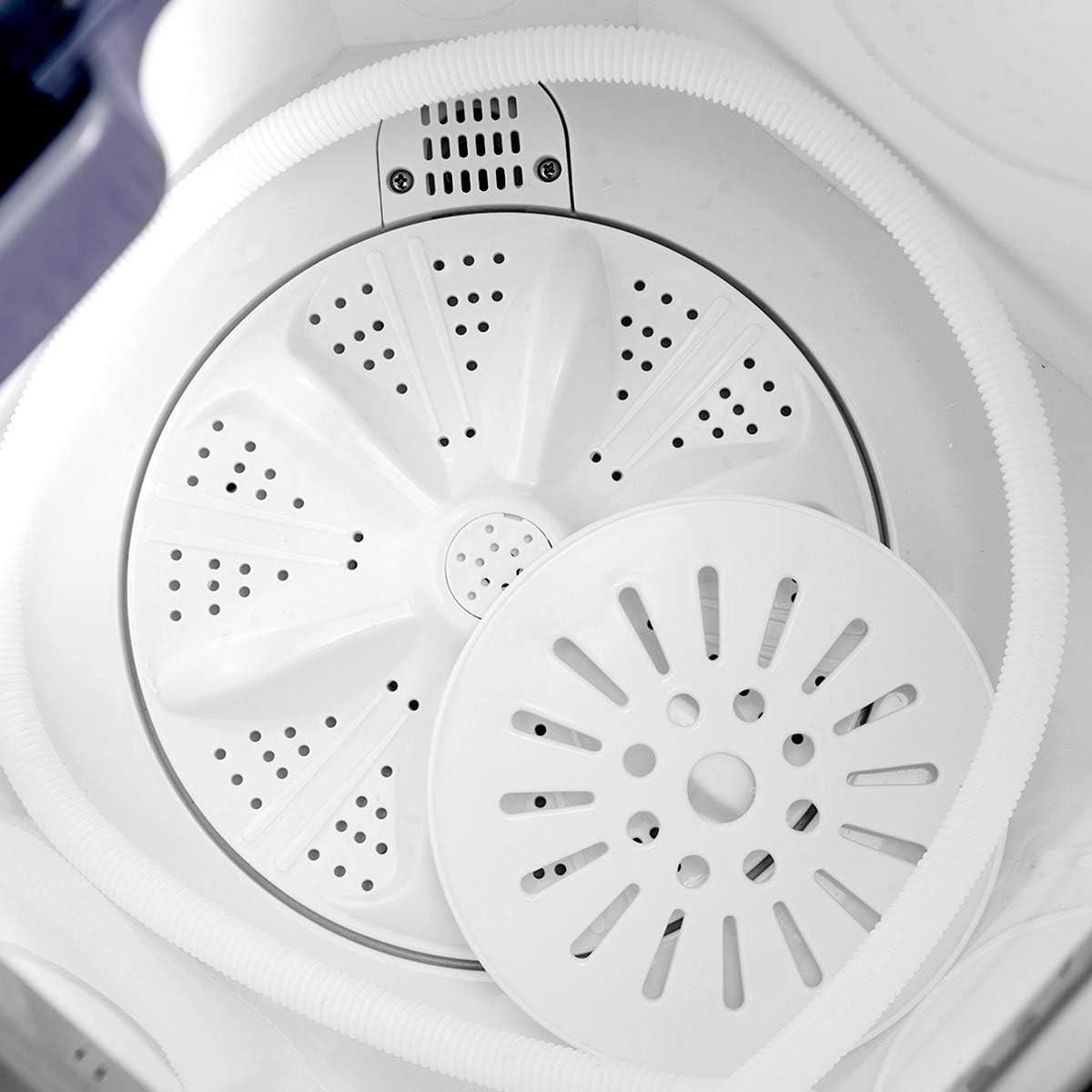 image:imageGiantex Portable Washing Machine 20lbs Capacity 12lbs Washer and 8lbs Spinner Compact for Apartment RV Gray amp White GX20313PEGreyWhite