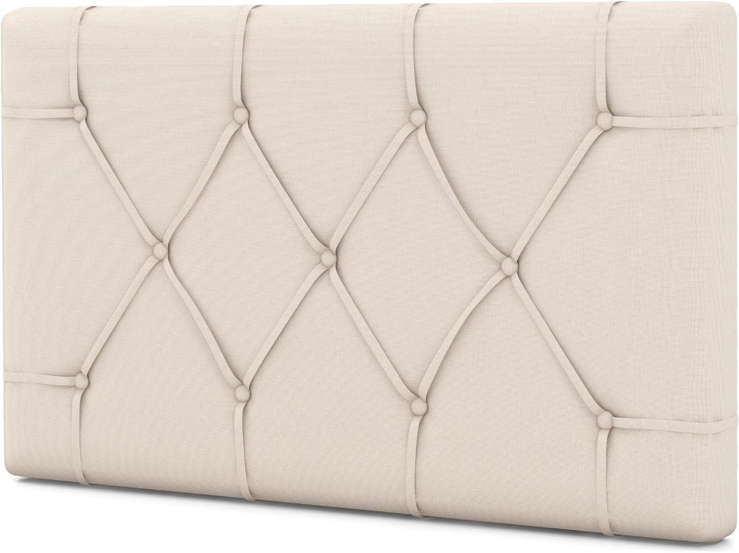image:imageGiantex Upholstered Headboard for TwinTwin XL Size Bed Wall Mounted Twin Headboard Only Modern Button Tufted Headboard for Dorm Bedroom Attachment Device Included Dorm Headboard BeigeBeige