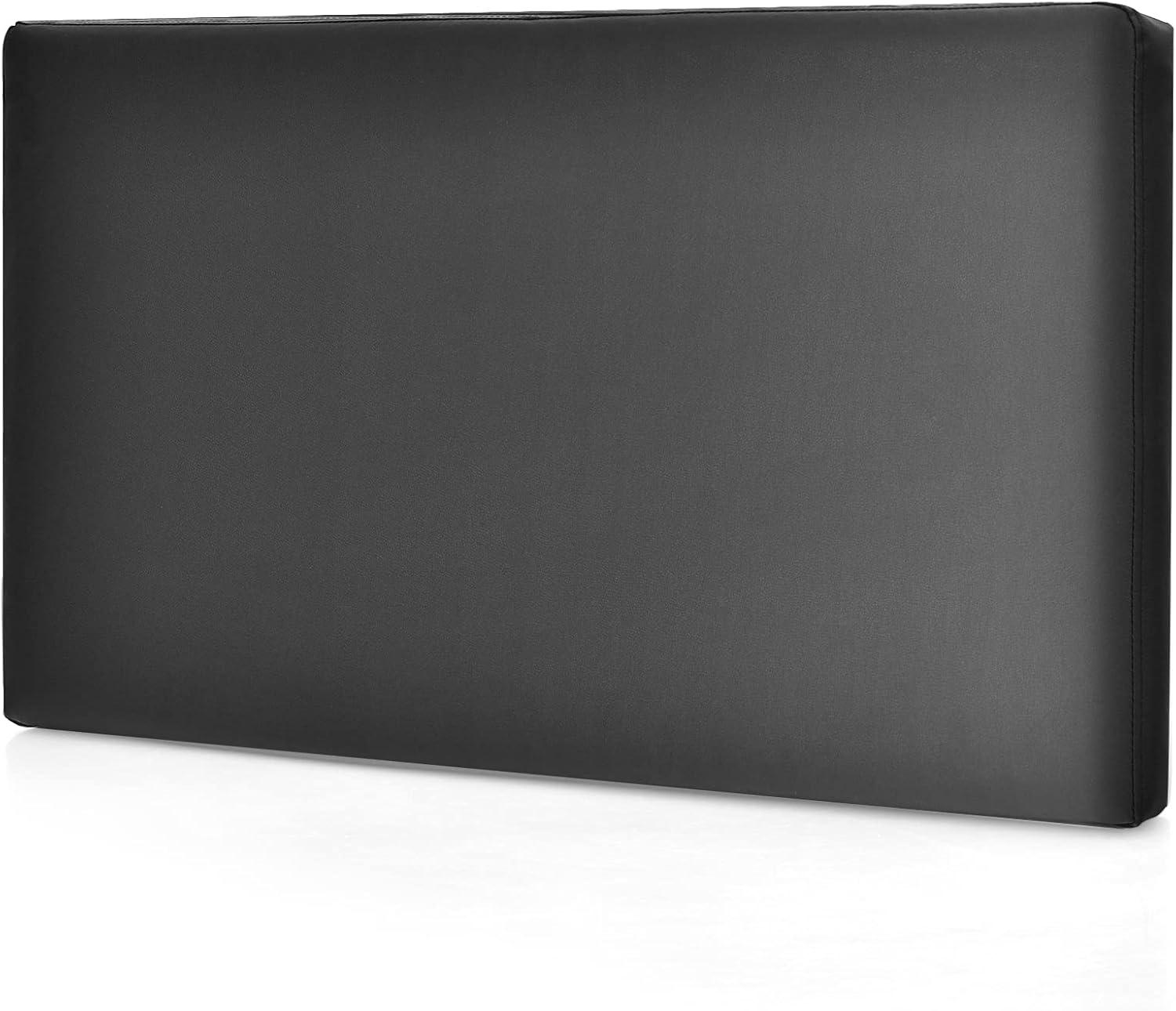 image:imageGiantex Upholstered Headboard for TwinTwin XL Size Bed Wall Mounted Twin Headboard Only PU Leather Headboard for Dorm Bedroom Attachment Device Included College Dorm Headboard Black