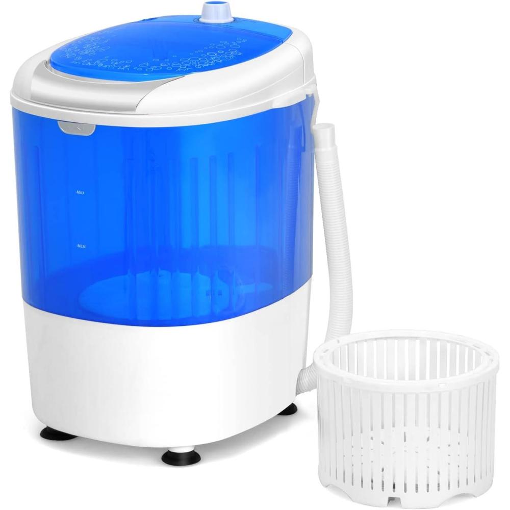 image:imageGiantex Portable Washing Machine Mini Washer and Spinner Combo 55lbs Washing Capacity Semiautomatic Compact Laundry Machine for Apartment Dorm RV55 LBS Capacity