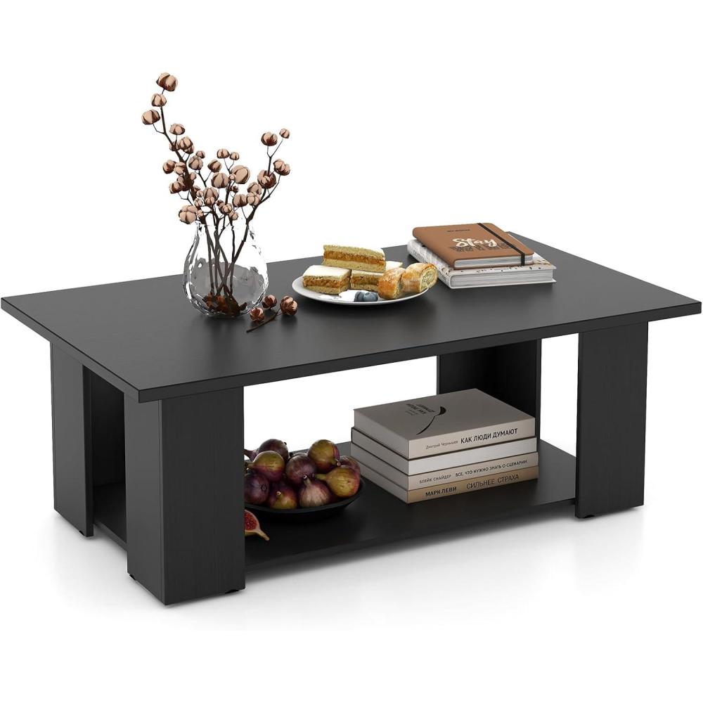 image:imageGiantex Rectangle Wood Center Table