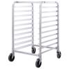 Giantex 10 Tier Aluminum Bakery Rack, Commercial Kitchen Bun Pan Sheet Pan Rack, Mobile Bakers Trolley with Storage Cooling Racks and Lockable Casters((10 Tier): 26″ L x 20.3″ W x 38.2″H)