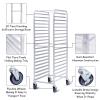 Giantex 10 Tier Aluminum Bakery Rack, Commercial Kitchen Bun Pan Sheet Pan Rack, Mobile Bakers Trolley with Storage Cooling Racks and Lockable Casters((20 Tier): 26.5’’L×24’’W ×69’’H)