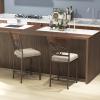 Giantex 25″ Counter Height Bar Stools Set of 2, Vintage Upholstered Barstools w/Back, Rust-Proof Metal Frame, Padded Seat, Anti-Slip Foot Pads, Max Load 350 Lbs, Bar Dining Chairs for Kitchen Island