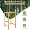 Giantex 26″ Counter Height Wood Bar Stools Set of 2, Boho Rattan Barstools, Max Load 330 Lbs, Armless Saddle Kitchen Stools, Backless Wicker Bar Stools for Kitchen Counter Indoor Outdoor(2)