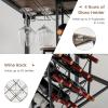 Giantex 5-Piece Dining Table Set for 4, Multifunctional 39.5″ x 23.5″ Bar Table with Glass Holders, Wine Rack, 4 Barstools, Kitchen Table and Chairs Set for Small Space, Pub, Dinette, Living Room
