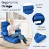 Giantex Adjustable Folding Sofa Chair – Lazy Floor Chair with Infinitely Adjustable Backrest, Extendable Armrest & Seat, Couch Recliner for Meditation, Reading, Gaming Floor Chairs for Adults (Blue)(Blue)