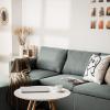 Giantex Convertible Sectional Sofa Couch, Modern L-Shaped Sectional Couch 3-Seat Sofa with Reversible Chaise, Spring Support Large Weight, Linen Fabric Corner Sofa Sets for Apartment, Dorm(Green)