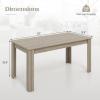 Giantex Dining Table for 6, Rectangular Kitchen Table with 330Lbs Capacity, Stable Structure, 63″ L x 31.5″ W x 30″ H Large Farmhouse Center Tables for Dinner, Dinette, Dining Room, Black(Oak)