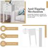 Giantex End Table w/ 2 Drawers Side Table Nightstand Multi-Purpose Accent Table Living Room Bedroom Home Furniture (1, White)(White)