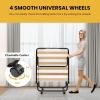 Giantex Folding Bed with Mattress for Adults, Twin Size Rollaway Beds for Guest, Space Saving Portable Foldable Bed w/Memory Foam Mattress & Metal Frame for Easy Storage, 75″x 38″(Small Single)