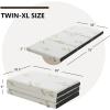 Giantex Folding Mattress Twin, 3″ Tri-fold Memory Foam Mattress, Foldable Mattress Topper w/Soft Knit Fabric, Portable Mattress w/Carrying Bag for RV Guest Bed, CertiPUR-US Certified (Twin XL)(Twin XL)