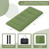 Giantex Japanese Floor Mattress, 4 Inch Futon Mattress w/Washable Cover & Storage Bag, Foldable Roll up Mattress Tatami Mat, Portable Sleeping Pad for Camping, Dormitory, Queen(Green)