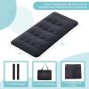Giantex Japanese Floor Mattress, 4 Inch Futon Mattress w/Washable Cover & Storage Bag, Foldable Roll up Mattress Tatami Mat, Portable Sleeping Pad for Camping, Dormitory, Queen(Black)