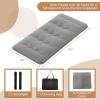 Giantex Japanese Floor Mattress, 4 Inch Futon Mattress w/Washable Cover & Storage Bag, Foldable Roll up Mattress Tatami Mat, Portable Sleeping Pad for Camping, Dormitory, Queen(Grey)