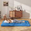 Giantex Japanese Floor Mattress, 4 Inch Futon Mattress w/Washable Cover & Storage Bag, Foldable Roll up Mattress Tatami Mat, Portable Sleeping Pad for Camping, Dormitory, Queen(Navy)