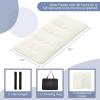 Giantex Japanese Floor Mattress, 4 Inch Futon Mattress w/Washable Cover & Storage Bag, Foldable Roll up Mattress Tatami Mat, Portable Sleeping Pad for Camping, Dormitory, Queen(Beige)