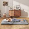 Giantex Japanese Floor Mattress, 4 Inch Futon Mattress w/Washable Cover & Storage Bag, Foldable Roll up Mattress Tatami Mat, Portable Sleeping Pad for Camping, Dormitory, Queen(Grey)