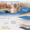 Giantex Japanese Floor Mattress, 4 Inch Futon Mattress w/Washable Cover & Storage Bag, Foldable Roll up Mattress Tatami Mat, Portable Sleeping Pad for Camping, Dormitory, Queen(Navy)