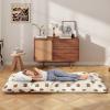Giantex Japanese Floor Mattress, 4 Inch Futon Mattress w/Washable Cover & Storage Bag, Foldable Roll up Mattress Tatami Mat, Portable Sleeping Pad for Camping, Dormitory, Queen(Brown Bear)