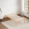 Giantex King Wood Platform Bed Frame, 14 Inch Solid Rubber Wood Mattress Foundation, Heavy Duty Wooden Slats Support, No Box Spring Needed, Easy Assembly, Natural(Natural)