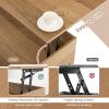 Giantex Lift Top Coffee Table – Rectangular Wooden Table w/Hidden Compartment & Open Storage Shelves, Multifunctional Modern Flip Top Center Table for Living Room, Reception Room, Office (Natural)(Natural)