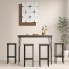 Giantex Metal Bar Stools Set of 4, 26″ Backless Barstools with Metal Legs & Footrest, Breakfast Bar Dining Chairs, Industrial Counter Height Stools for Kitchen Island, Home Bar, Dining Room (Grey)(Grey)
