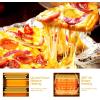 Giantex Pizza Bake Oven Kitchen Pizza Toaster Home Commercial Countertop Pizza Maker Stainless Steel Bake Pan with Handle and Removable Pizza Tray