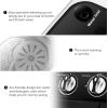Giantex Portable Compact 13 Lbs Mini Twin Tub Washing Machine Washer Spin Dryer (Black&White)(Black&White)