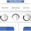 Giantex Portable Mini Compact Twin Tub Washing Machine 20lbs Washer Spain Spinner Portable Washing Machine, Blue+ White(White & Blue)