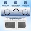 Giantex Portable Mini Compact Twin Tub Washing Machine 20lbs Washer Spain Spinner Portable Washing Machine, Blue+ White(White & Grey)