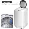 Giantex Portable Washing Machine, Full Automatic Washer and Dryer Combo, with Built-in Pump Drain 8 LBS Capacity Compact Laundry Washer Spin Dryer for Apartment RV Dorm