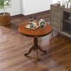 Giantex Round Dining Table for 2-4 People, 32″ D X 30″ H Wooden Kitchen Table with Spacious Table Top, Pedestal Base, Leisure End Tables for Bar, Kitchen, Dining Room, Restaurant, Walnut(Walnut)