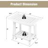 Giantex Shower Chair, Waterproof HDPE Shower Seat with Storage Shelf, Handles & Non-Slip Foot Pads, 2-Tier Shower Stool for Inside Shower, Plastic Shower Bench for Bathtub Seniors Adults Disabled(White)