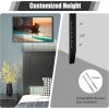 Giantex Twin Bed Headboard, Flat Panel with Pre-drilled Holes for Height Adjustment, Thickened Wooden Backboard, Black(Black)