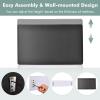Giantex Upholstered Headboard for Twin/Twin XL Size Bed, Wall Mounted Twin Headboard Only, PU Leather Headboard for Dorm Bedroom, Attachment Device Included, College Dorm Headboard, Black