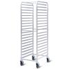 Giantex 10 Tier Aluminum Bakery Rack, Commercial Kitchen Bun Pan Sheet Pan Rack, Mobile Bakers Trolley with Storage Cooling Racks and Lockable Casters((20 Tier): 26.5’’L×24’’W ×69’’H)