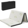 Giantex Folding Mattress Twin, 3″ Tri-fold Memory Foam Mattress, Foldable Mattress Topper w/Soft Knit Fabric, Portable Mattress w/Carrying Bag for RV Guest Bed, CertiPUR-US Certified (Twin XL)(Full)
