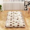 Giantex Japanese Floor Mattress, 4 Inch Futon Mattress w/Washable Cover & Storage Bag, Foldable Roll up Mattress Tatami Mat, Portable Sleeping Pad for Camping, Dormitory, Queen(Brown Bear)