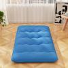 Giantex Japanese Floor Mattress, 4 Inch Futon Mattress w/Washable Cover & Storage Bag, Foldable Roll up Mattress Tatami Mat, Portable Sleeping Pad for Camping, Dormitory, Queen(Navy)