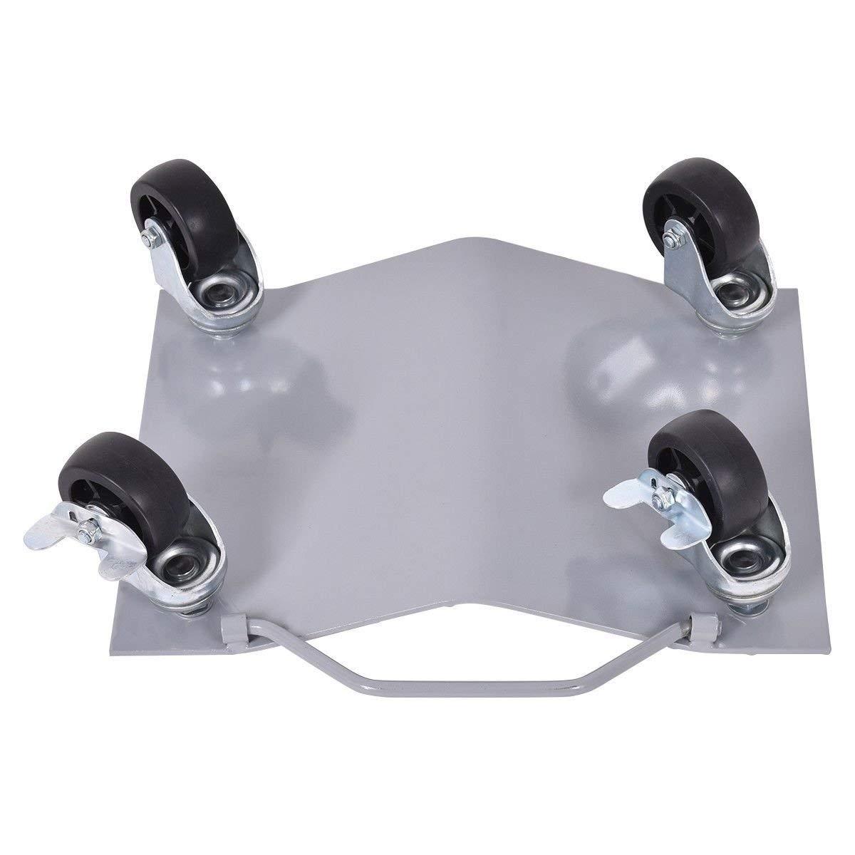 image:imageGiantex 4 PCS Wheel Dollies 4 X 3 Set Wheel Dollies Vehicle Moving Tool Car Auto Repair Tools Gray