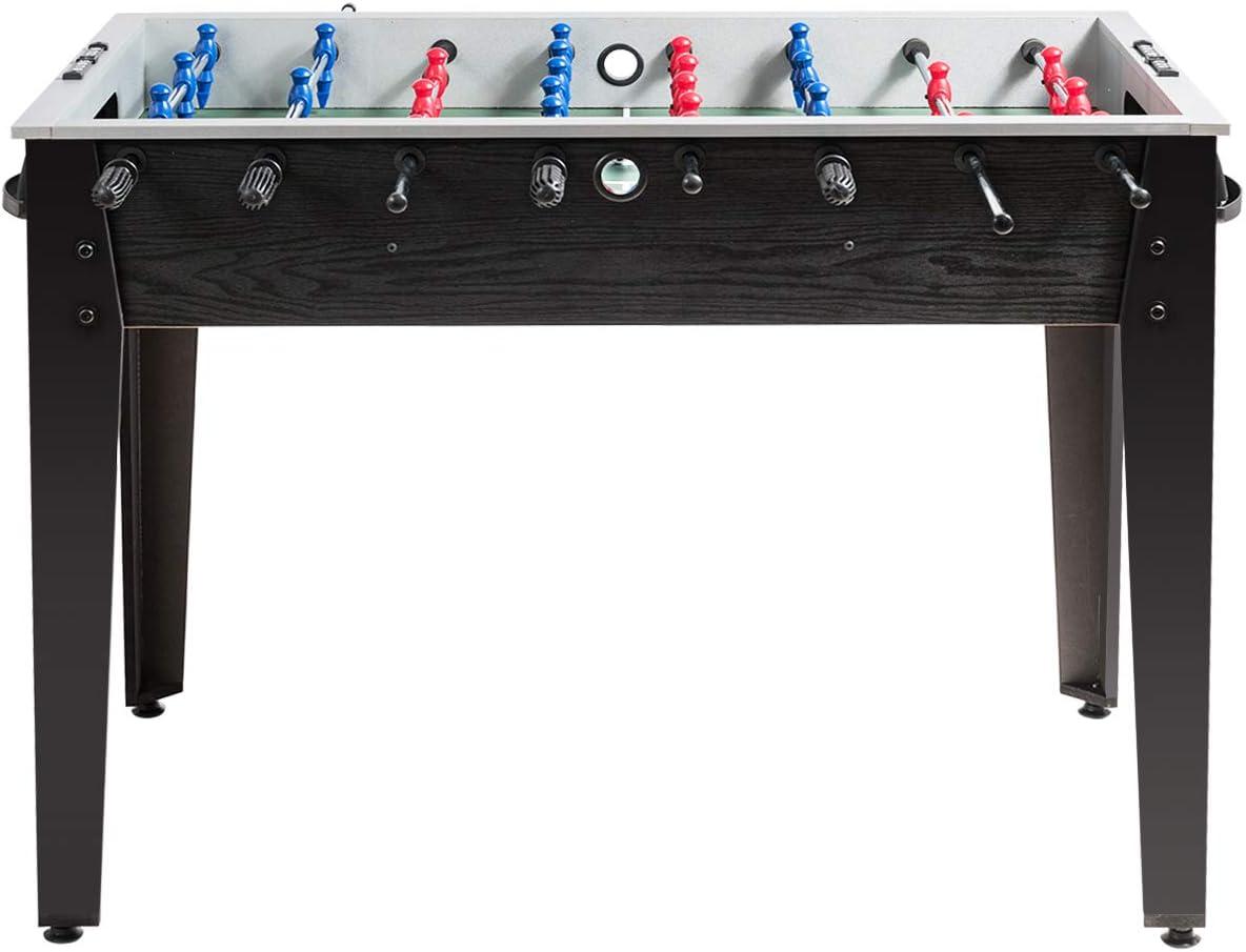 image:imageGiantex 48 Foosball Table Wooden Soccer Table Game wFootballs Suit for 4 Players Competition Size Table Football for Kids Adults Football Table for Game Room Arcades