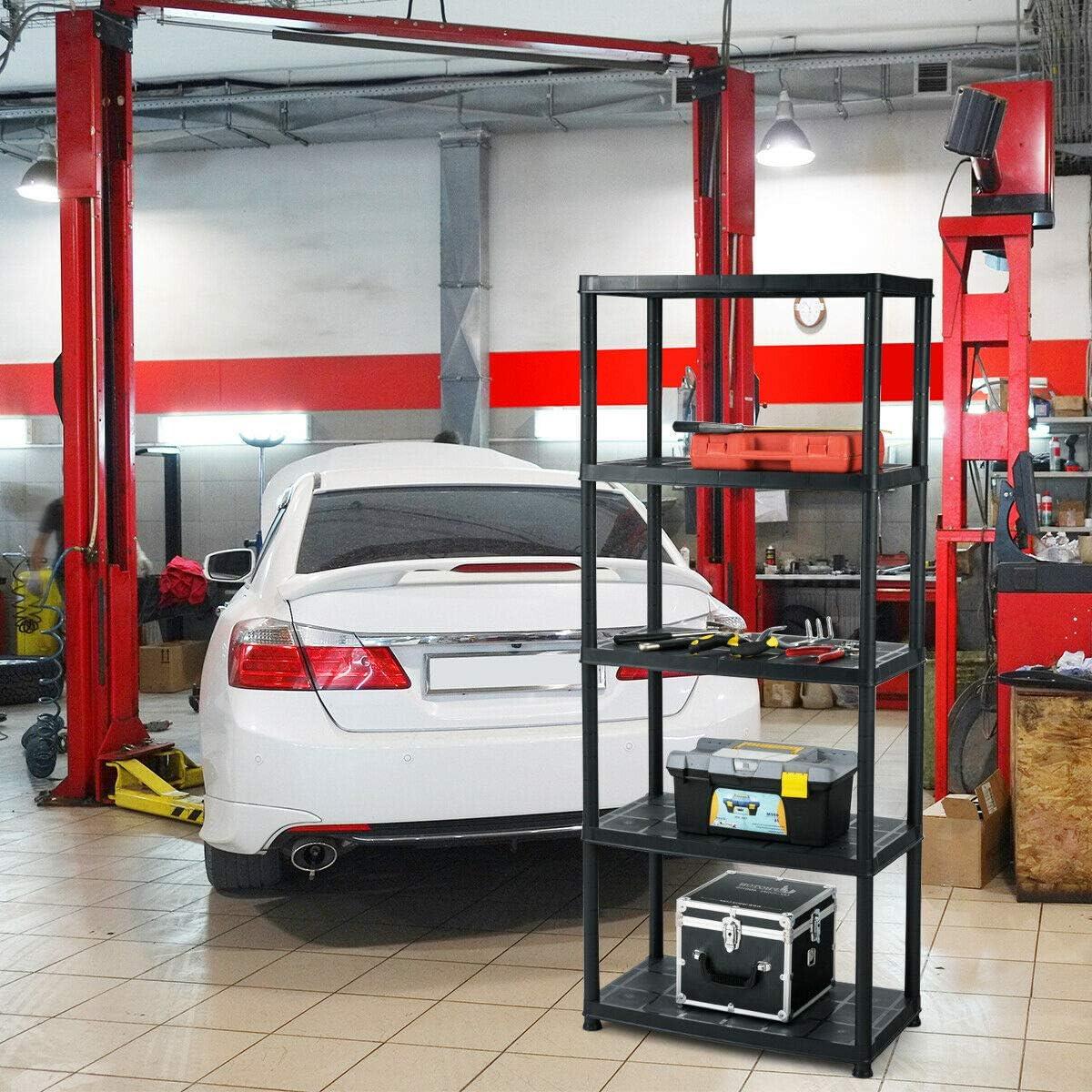 image:imageGiantex 5Tier Ventilated Shelving Storage RackFree Standing MultiUse Shelf Unit No Tools Required 335L X 16W X 73H1