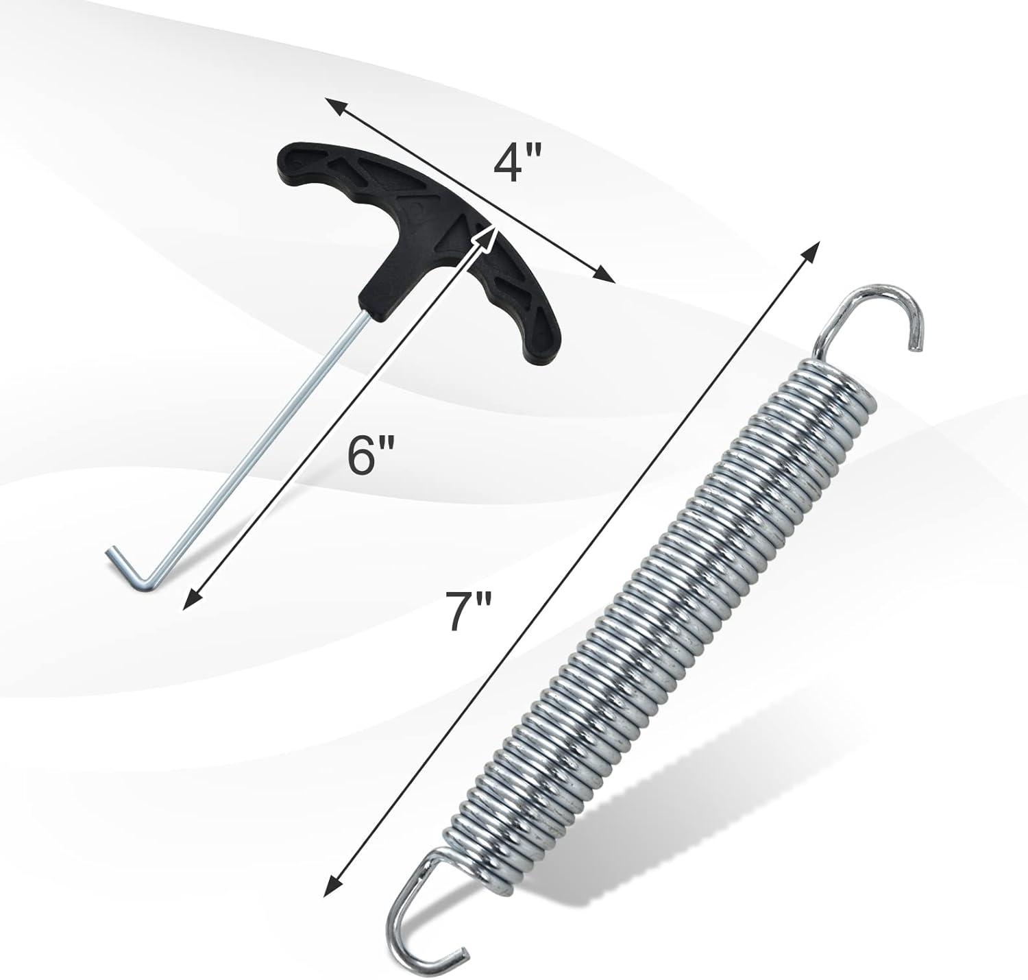 image:imageGiantex 7 HeavyDuty Galvanized Trampoline Springs Steel Wire Spring Replacement Kit High Tensile Durable Trampoline Parts SprayPainted Springs 20pcs40pcs