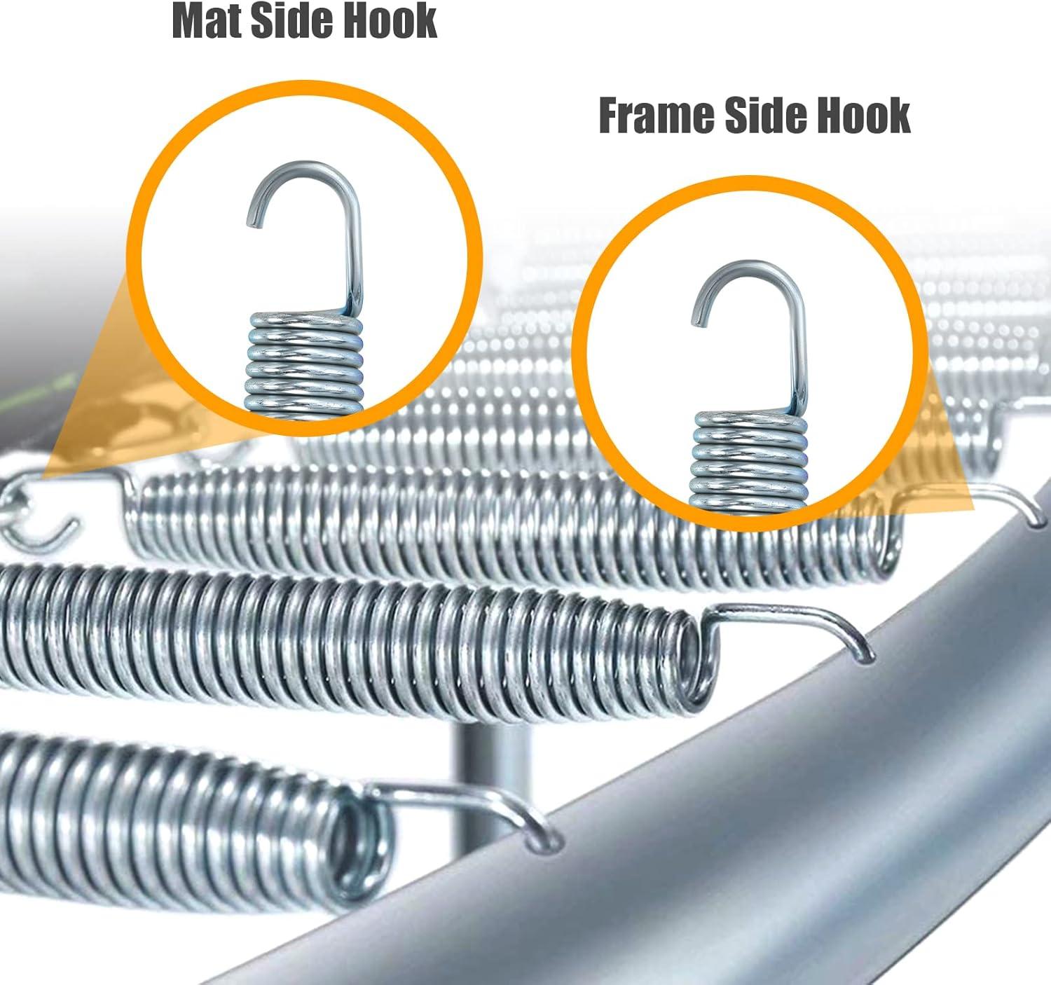 image:imageGiantex 7 HeavyDuty Galvanized Trampoline Springs Steel Wire Spring Replacement Kit High Tensile Durable Trampoline Parts SprayPainted Springs 20pcs40pcs